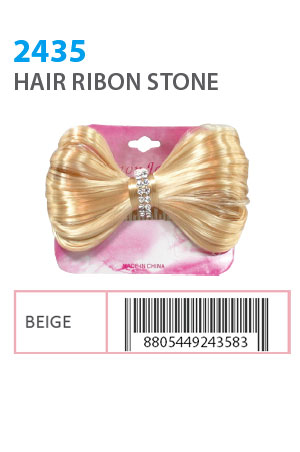 Hair Ribon Stone #2435 (Beige) -dz