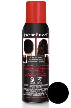 Jerome Russell Hair Thicker Spray #Jet Black