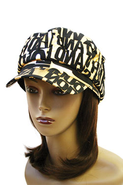 Leopard Hat #1961 Gold/black