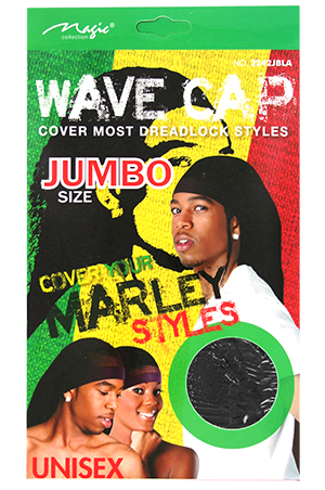 Magic  Marley Style Wave Cap Super Jumbo Black #2242JBLA -dz