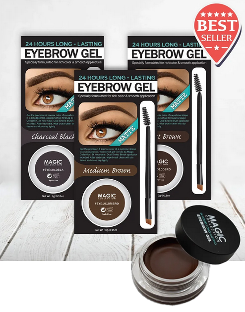 Magic Eyebrow Gel [Medium Brown] #EYE1010MBRO (12pc/ds) -pc