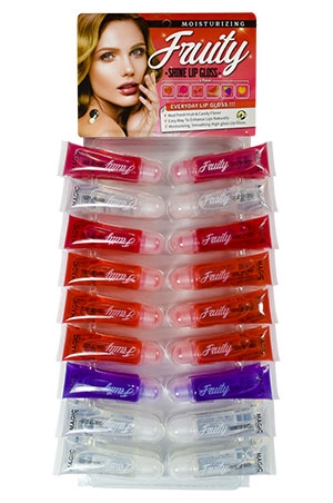 Magic Fruity Shine Lip Gloss(36pc/ds)#LIP51-ds