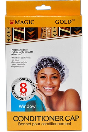 Magic Gold Conditioner Cap 8pcs COG98511 Clear -dz