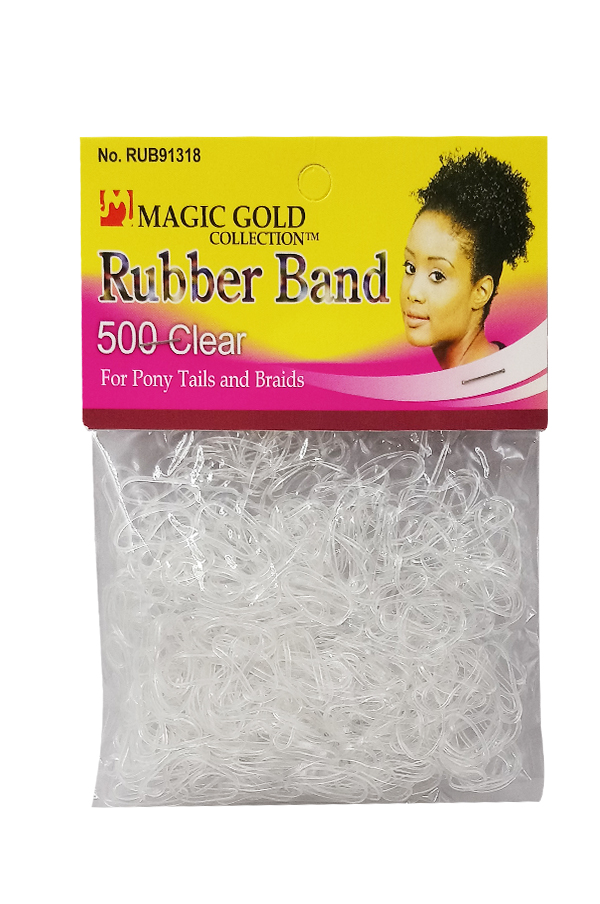 Magic Gold Elastic Band 500pcs #1318 Clear -dz