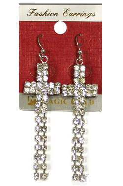 Magic Gold Fashion Rhinestone Earring #270349 -pc