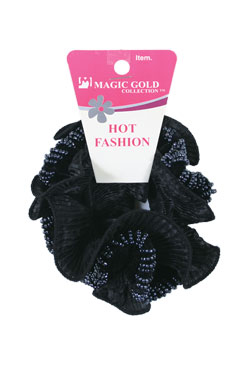 Magic Gold Hot Fashion Scrunchie Ponytail Holder #1906 -dz