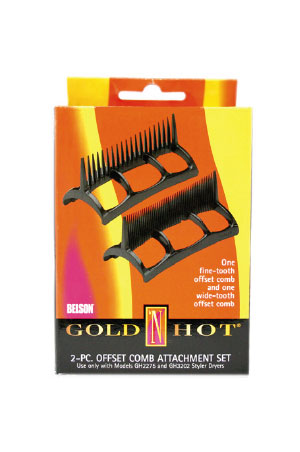 #GH2276 Gold'N Hot 2pc. Offset Comb Attachment Set