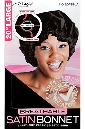Magic Satin Bonnet #2078BLA -dz