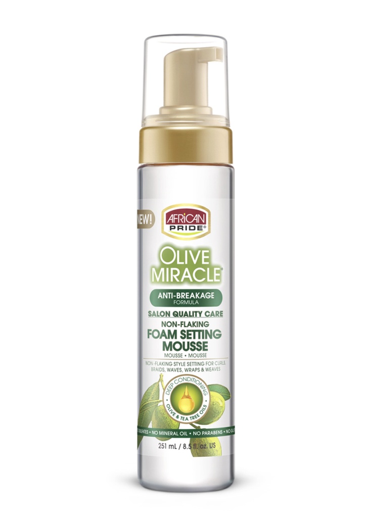 [AFP95557] African Pride Olive Miracle Foaming Mousse (8.5 oz) #97