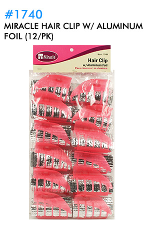 Miracle Hair Clip w/ Aluminum Foil (12/pk) #1740 - pk