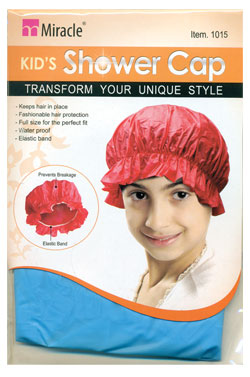 Miracle Kid's Shower Cap #1014(Black) - dz