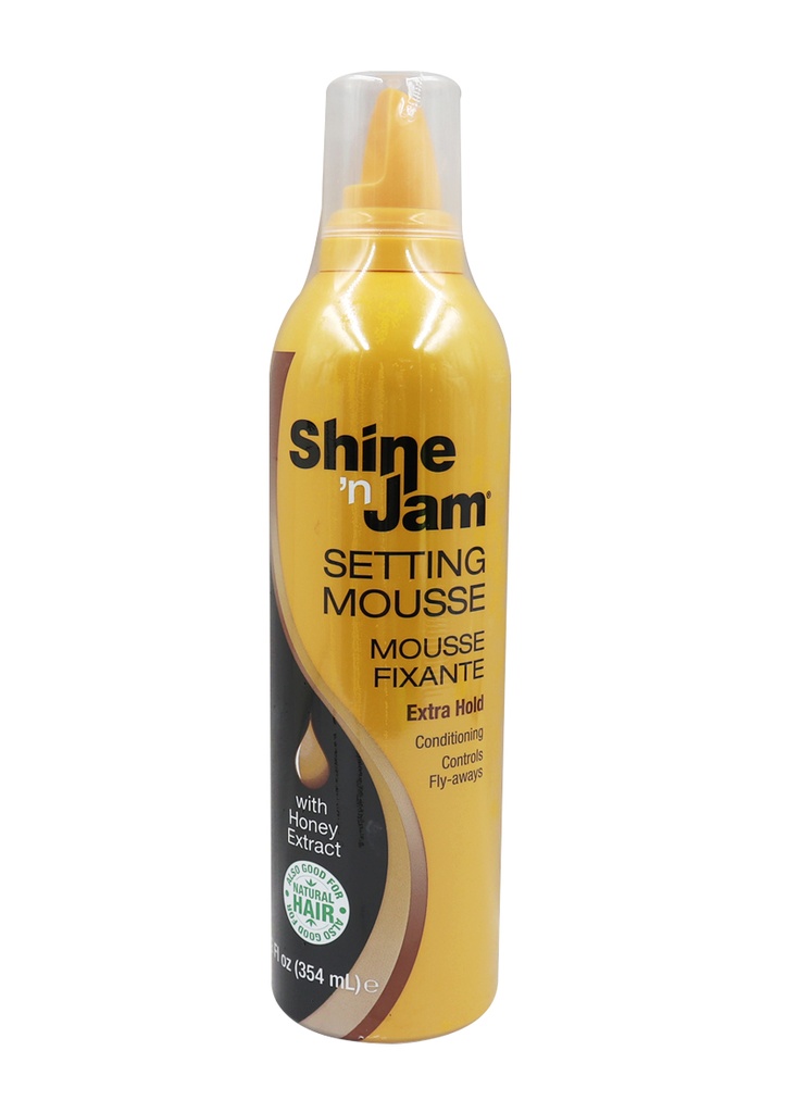 [AMP41340] Ampro Shine-n-Jam Setting Mousse -Extra Hold (12 oz) #106