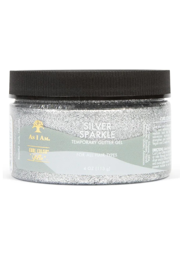 [AIA04543] As I Am Curl Color Glitter Gel -Silver Sparkle (4 oz) #75