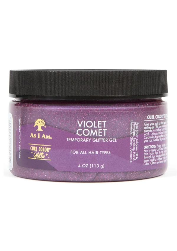 [AIA04541] As I Am Curl Color Glitter Gel -Violet Comet (4 oz) #73