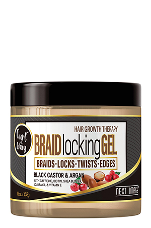 Next Image Braid Locking Gel  Bla Ca&Argan 453g (16 oz) # 97