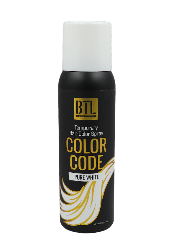 [BTL20560] BTL Color Code Temporay Hair Color Spray #Pure White (3 oz) #17