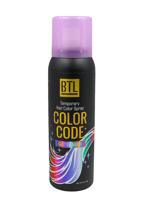 [BTL20574] BTL Color Code Temporay Hair Color Spray -Glitter Multi (3 oz) #17