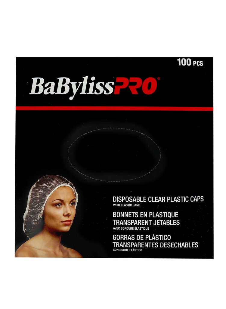 [BAB50948] BaByliss Pro Disposable Clear Plastic Caps (100 pc) #BES62XUCC