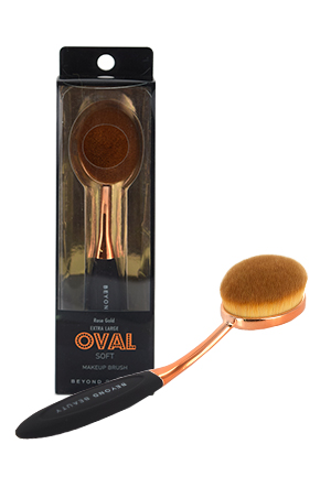 Oval Soft Makeup Brush Rose Gold #30024 Ex. Large-pc