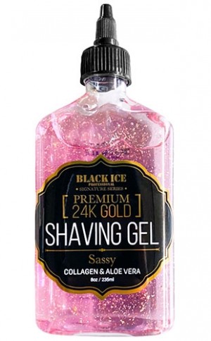 [BLI12483] Black Ice 24k Gold Shaving Gel-Sassy #BBC009SAS (8oz) #8