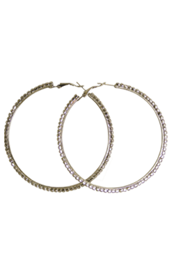 Rhine Stone Earring Gold MEHL6