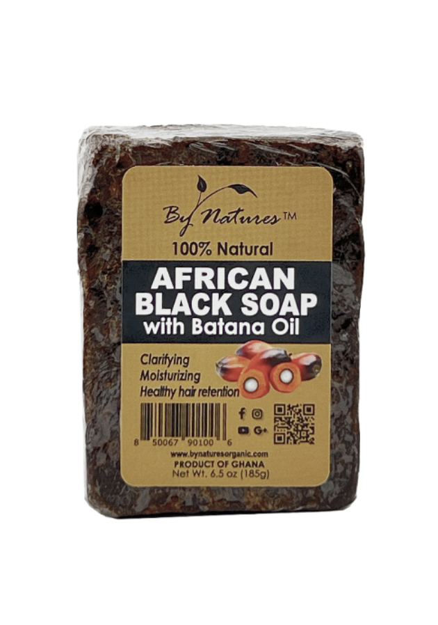 [BYN90100] By Natures African Black Soap -Batana Oil (6.5 oz/185 g)  #131