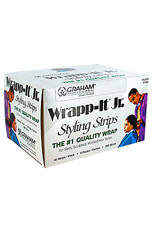 Sanek Wrapp-It Jr. [Black] (40strips/9pk/bx) #37350 -bx