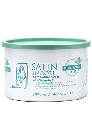 Satin Smooth Aloe Vera Wax (14 oz) #SSW14AVG #1
