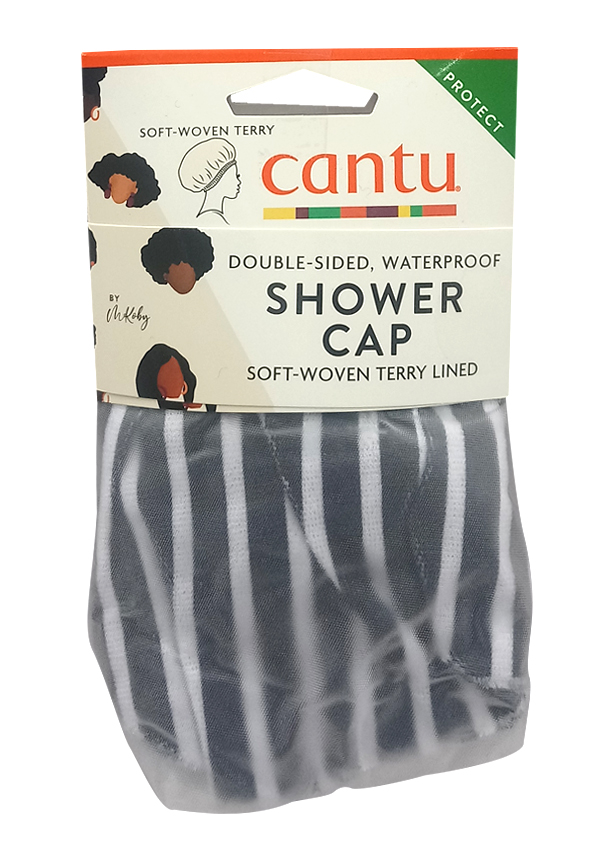 [CAN01961] Cantu Double Sided Shower Cap -Terry Lined -pc