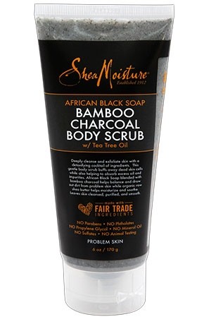 Shea Moisture Bamboo/Charcl Body Scrub(6oz)#160