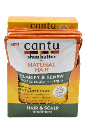 Cantu Shea Butter Bentonite Clay(1.5ozx6pc/pk)-pk #61