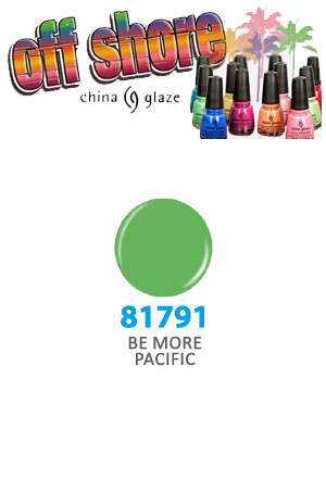 China Glaze #Be More Pacific [1309 / 81791] "Off Shore" disc