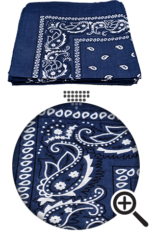 Bandanna 100% Cotton Paisley #91669 Turquoise -dz