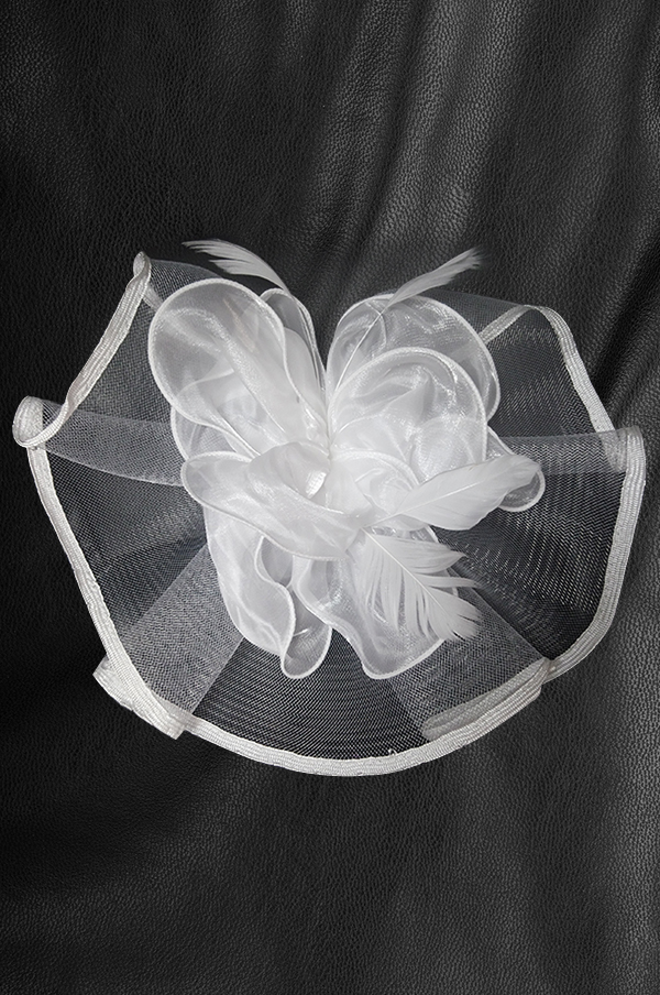 [MG073322] Church Hat #MG07332 (White) - pc