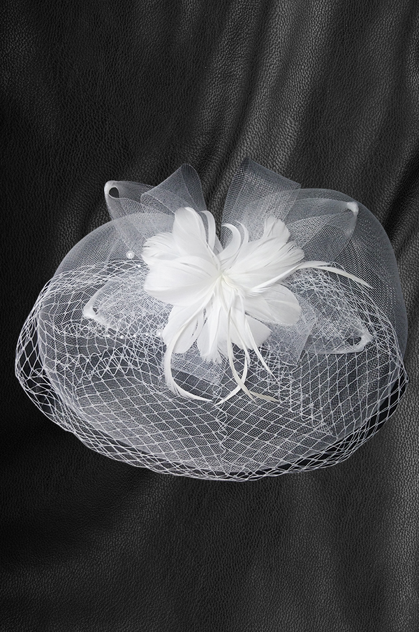 [MG07342] Church Hat #MG07342 (White) - pc