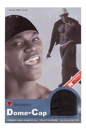 Spandex Dome Cap #241 (White) -dz