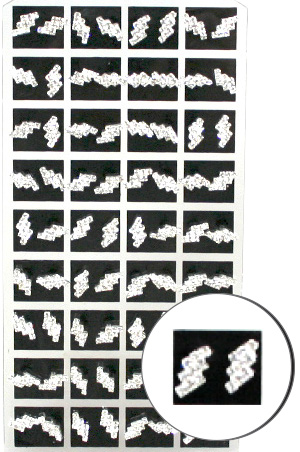 Stone Earring #2455 (Thunder Clear)