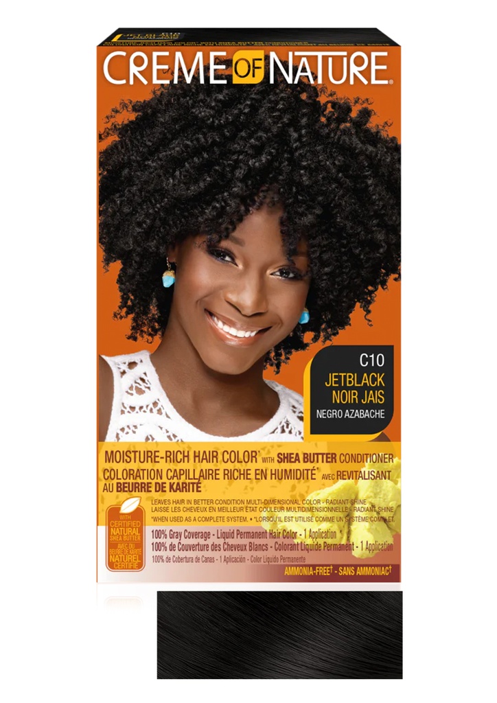 [CRN64010] Creme of Nature Moist LIQ HC #C10 Jet Black#82