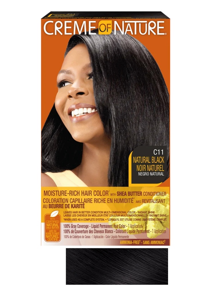 [CRN78011] Creme of Nature Moist LIQ HC #C11 Natural Black #82