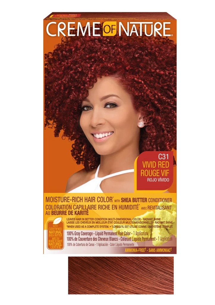 Creme of Nature Moist LIQ HC #C31 Vivid Red #82