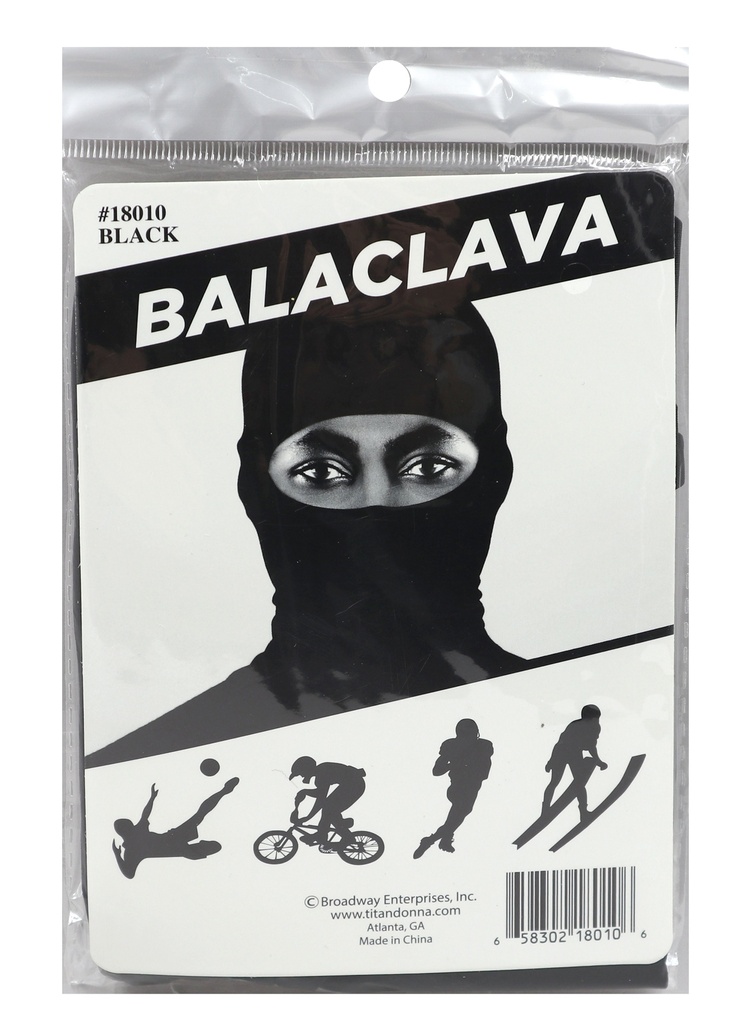 [DON18010] DONNA BALACLAVA Ninja Mask #18010 Black -dz