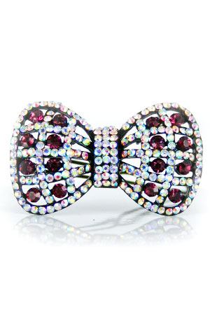 [MG33503] Design Stone Hair Pin :Snap Clip (12pcs /pk) #3350A -pk