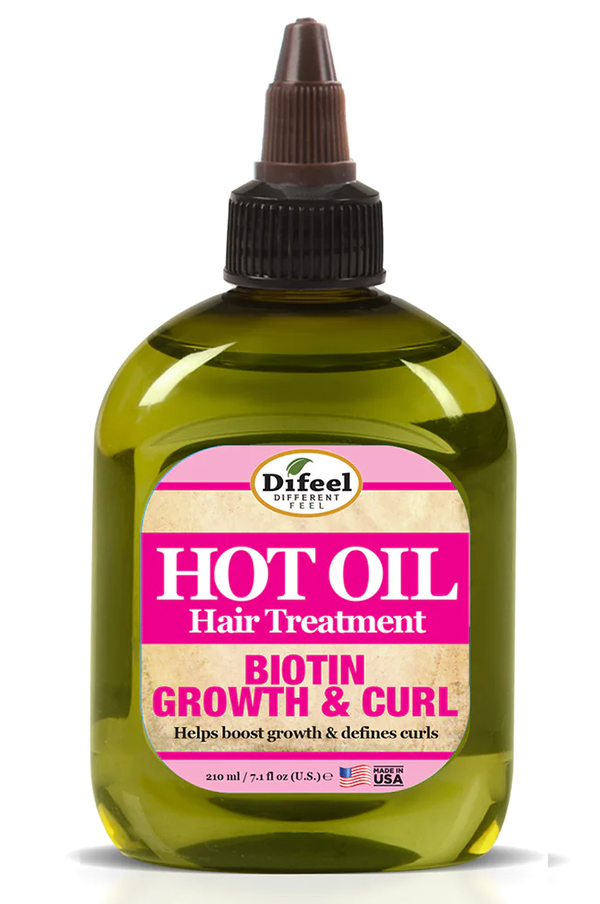[DIF31526] Difeel Hot Oil Hair Treatment - Biotin Growth & Curl(7.1 oz) #184