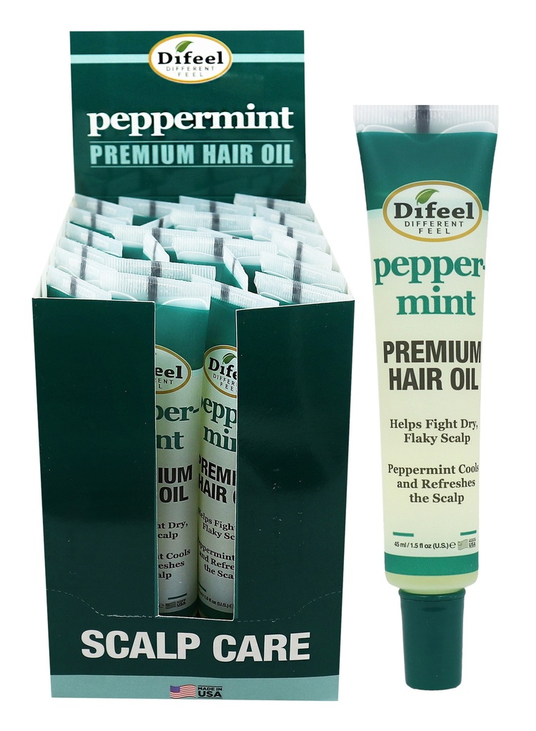 [DIF14671] Difeel Mega Tube Hair Oil (1.5 oz/24 pc/ds) -Peppermint #70
