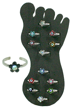 Toe Ring (12 rings) #2677 Flower