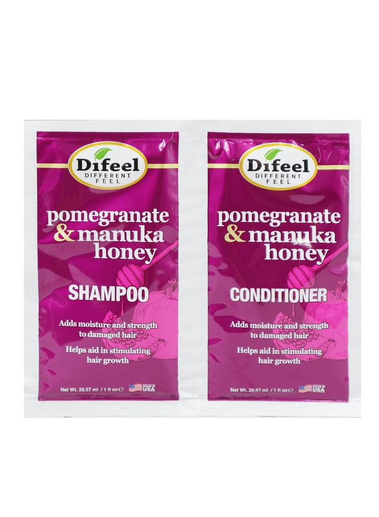Difeel Pomegranate & Manuka Shampoo & Conditioner (1 oz/12 pc) #262