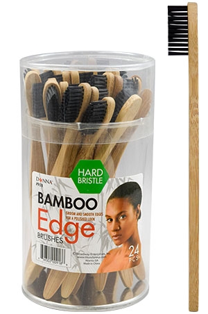 [DON00918] Donna Bamboo Edge Brushes (24 pc/Jar) #918 -Jar