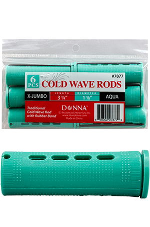 [DON07877] Donna Cold Wave Rods X- Jumbo Aqua#7877-dz