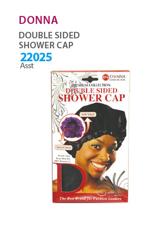[DON22025] Donna Double Sided Shower Cap (Assort) #22025-dz