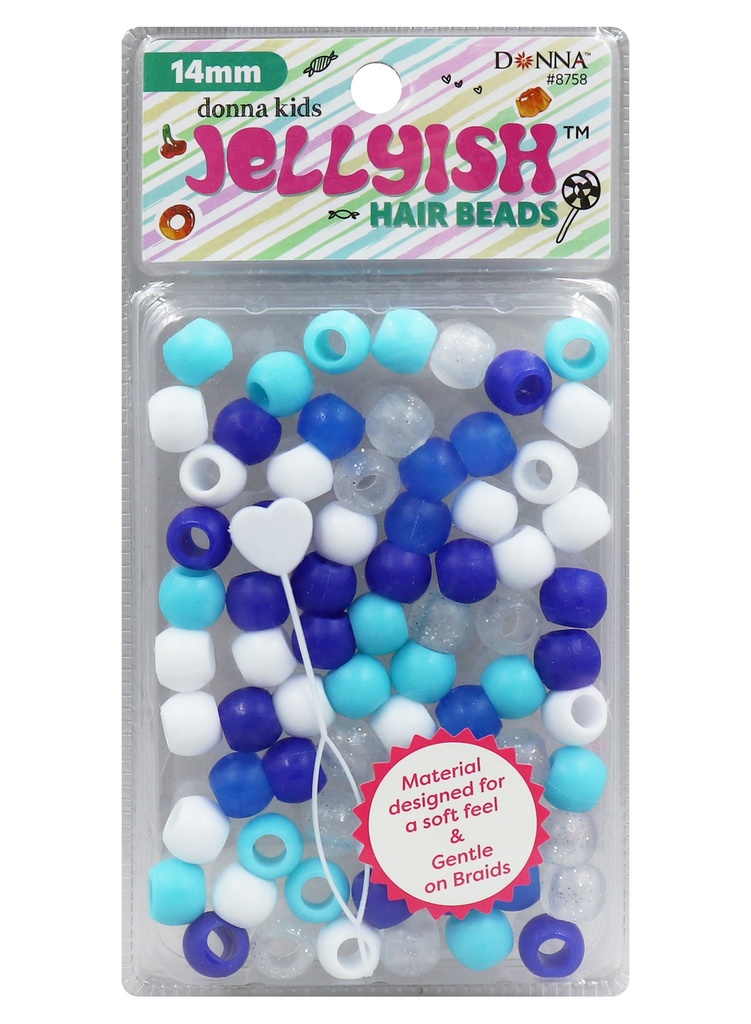 Donna Kids 14mm Jellyish Beads #8758GP Blue Mix -pc
